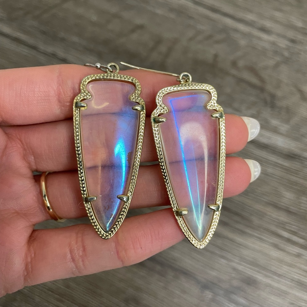 Kendra Scott iridescent Earrings *real*
